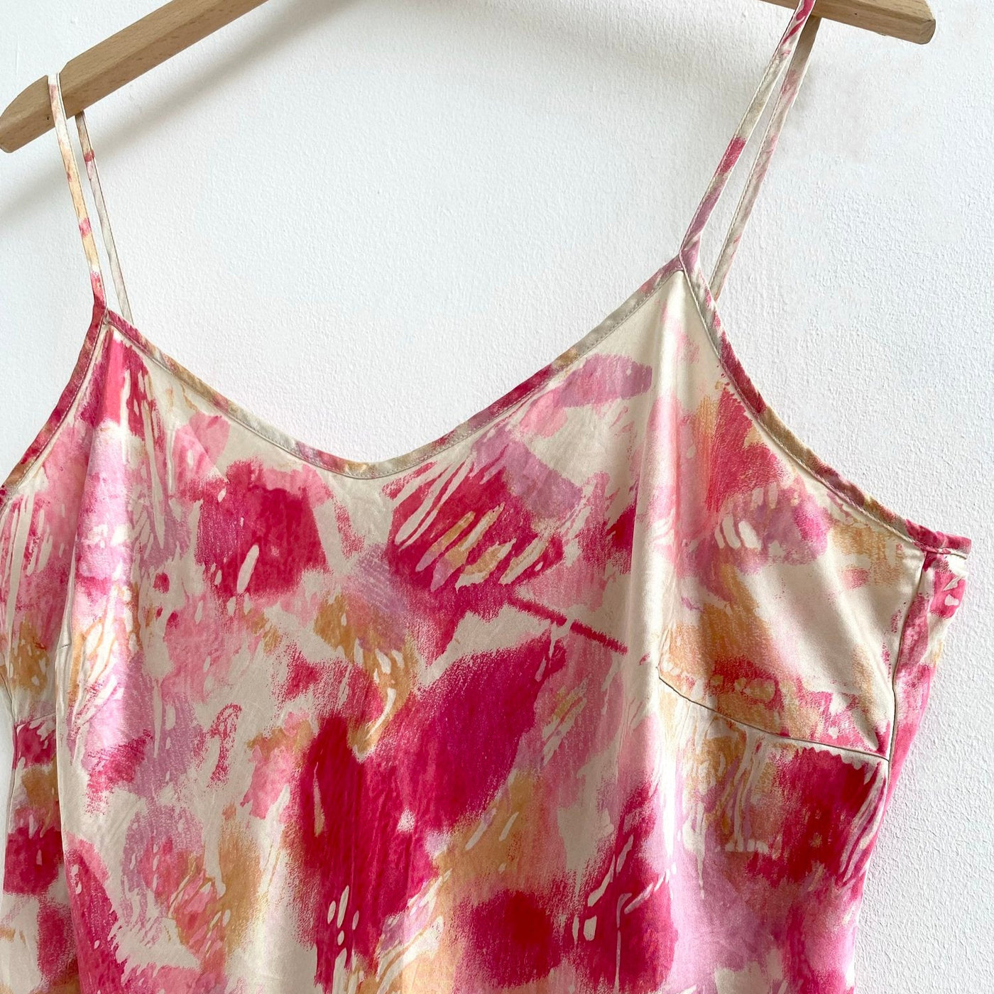 Again & Again Floral Screen Printed Colourful Silk Mini Dress