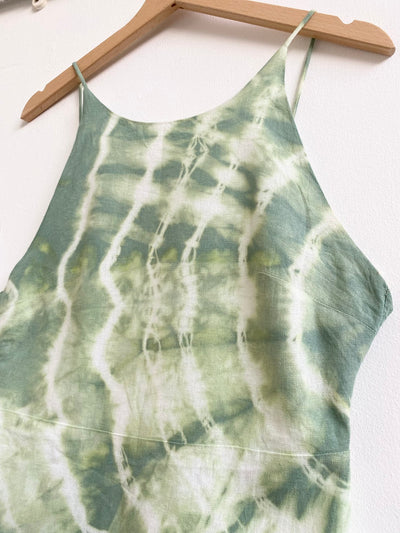 Again & Again Green Tie Dye Mini Dress - Radical Living