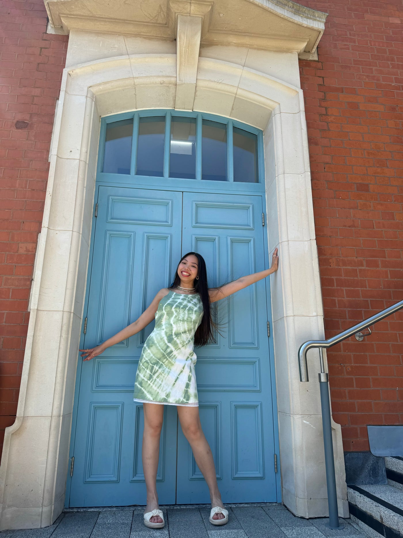 Again & Again Green Tie Dye Mini Dress - Radical Living