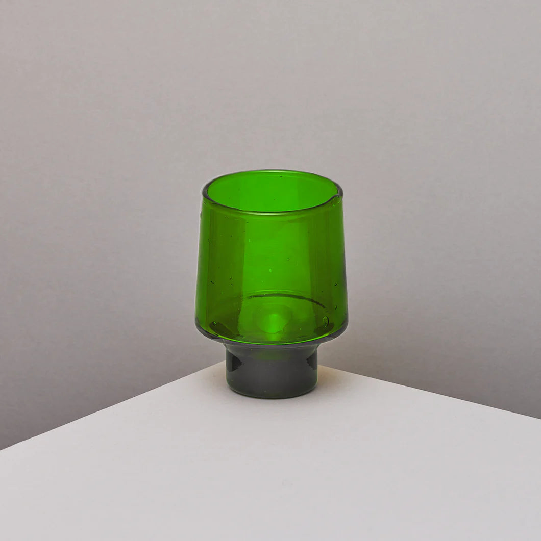The Atlas Works Tall Wine Glass Green - Radical Living 
