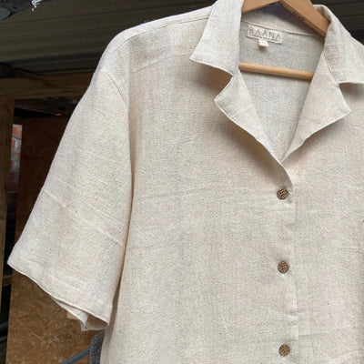 Baana Naturals Cropped Linen Shirt - Radical Living
