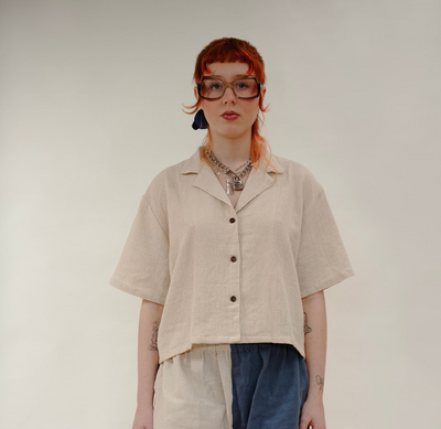Baana Naturals Cropped Linen Shirt - Radical Living