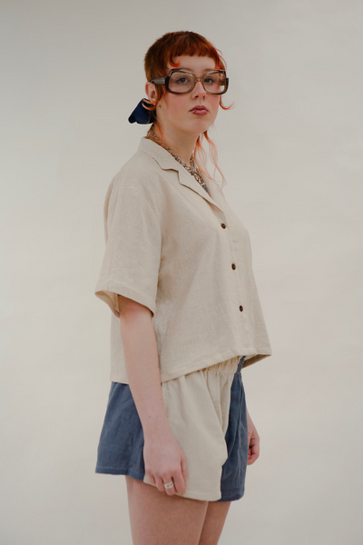 Baana Naturals Cropped Linen Shirt - Radical Living