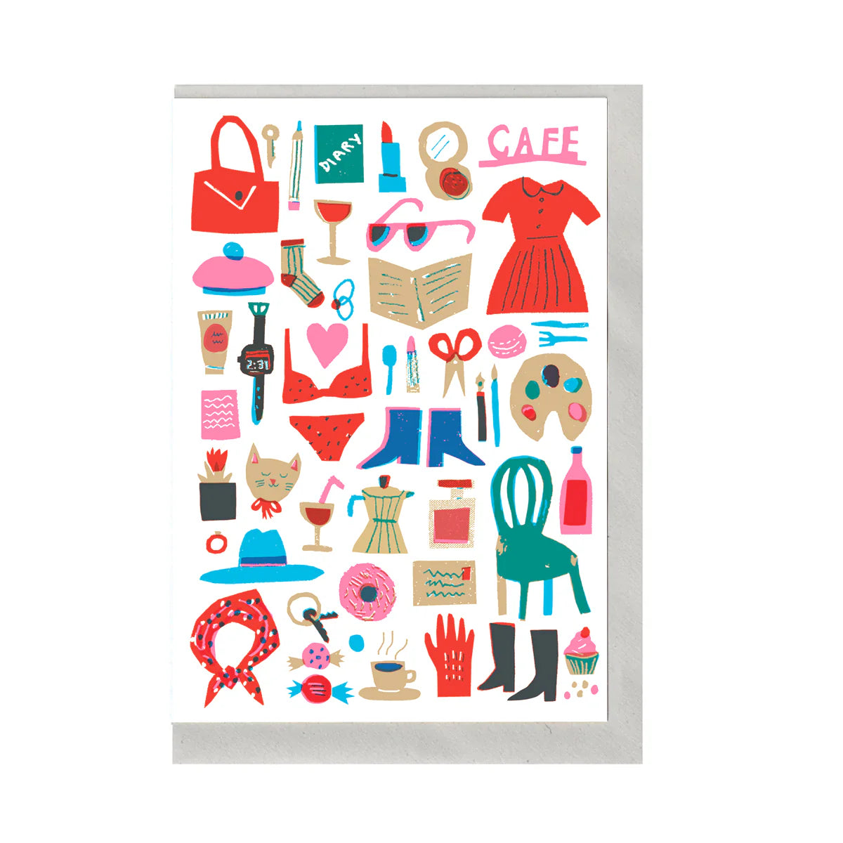 The Printed Peanut Cafe Collection A6 Card