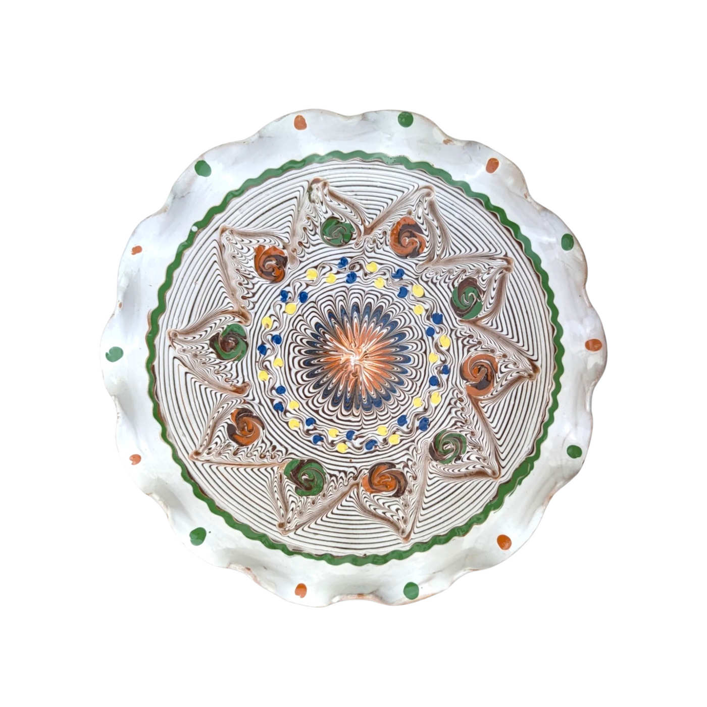 Casa De Folklore Eve Ripple Serving Dish - Radical Living