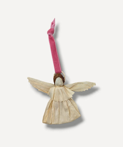 Casa De Folklore Corn Husk Angel Christmas Decoration