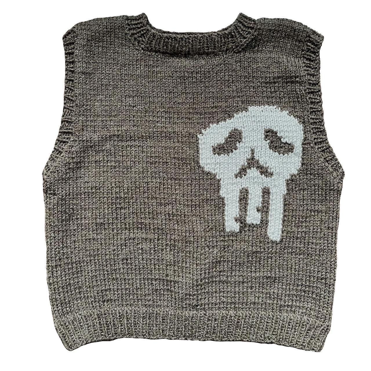 Fontana Hand knitted Skull Sweater Vest - Radical Living 