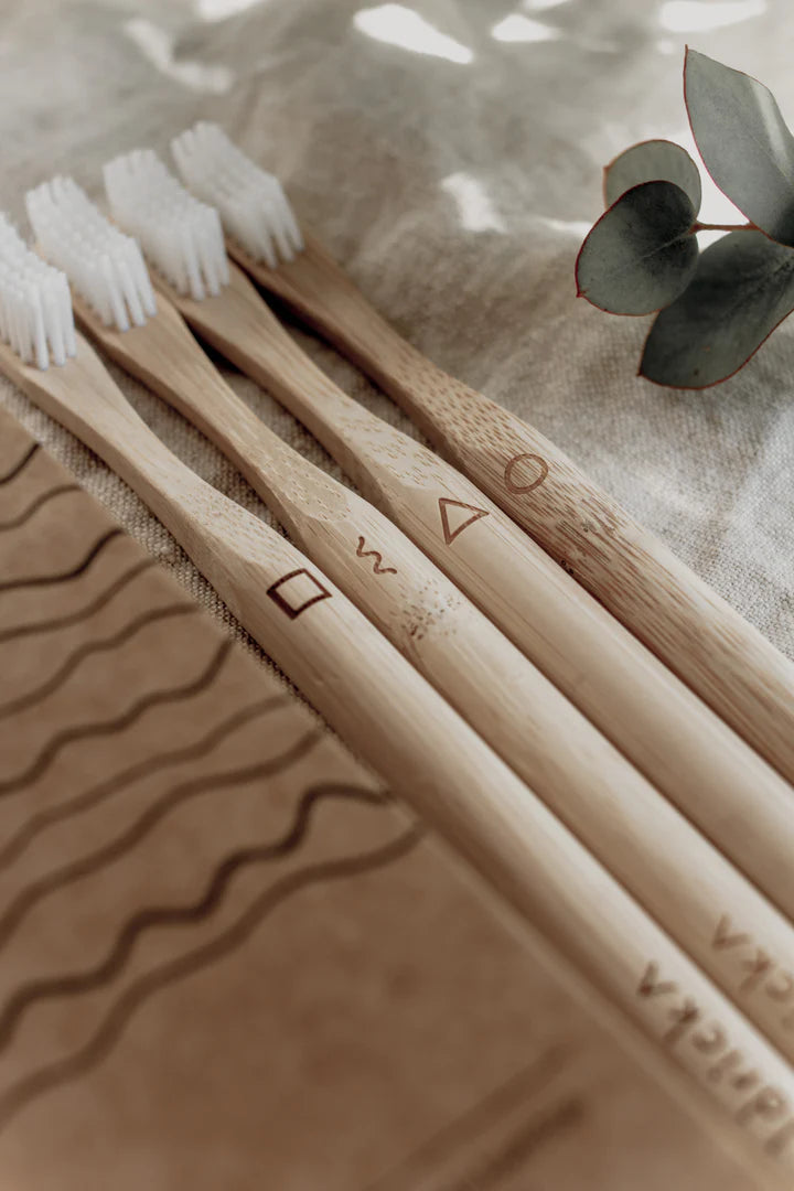 Goldrick Bamboo Toothbrush Adult 4 Pack - Radical Living