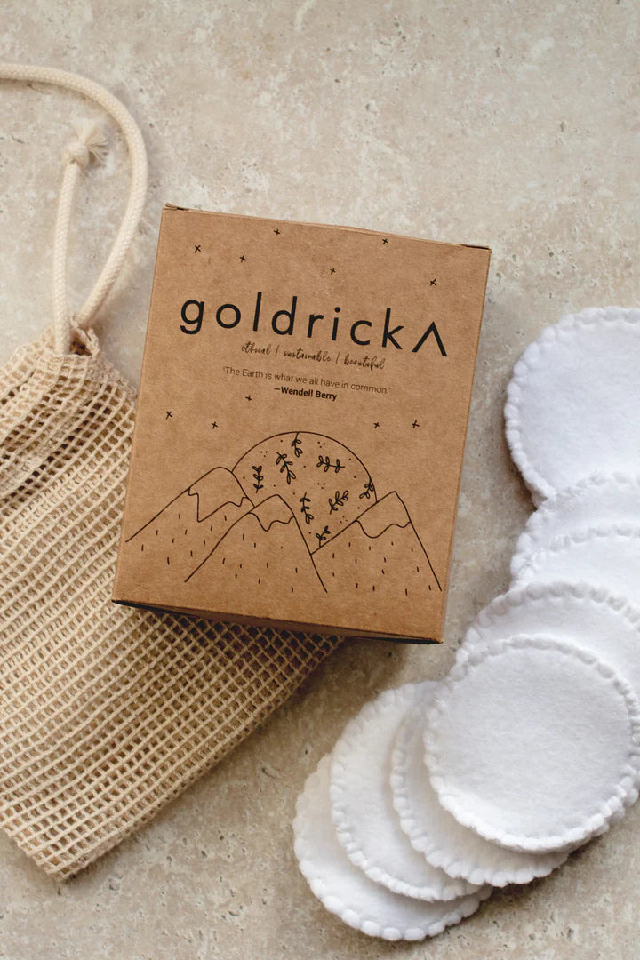 Goldrick Organic Cotton Rounds Set of 10 - Radical Living