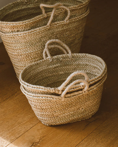 Goldrick Small Vegan Palm Leaf Basket - Radical Living