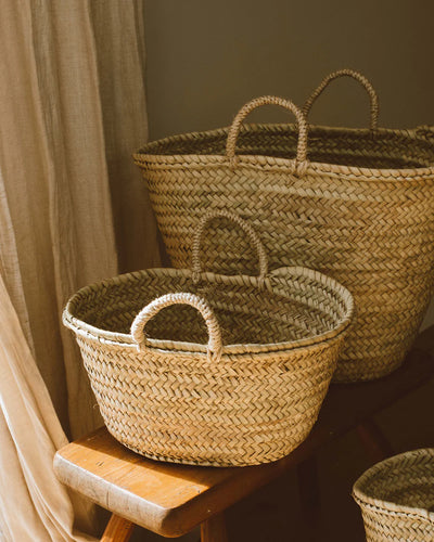 Goldrick Small Vegan Palm Leaf Basket - Radical Living