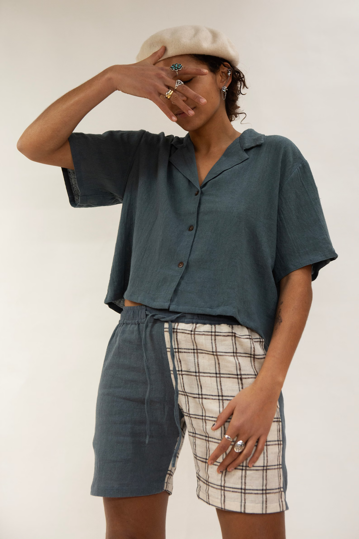 Baana Naturals Cropped Linen Shirt - Radical Giving