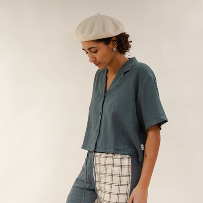 Baana Naturals Cropped Linen Shirt - Radical Giving