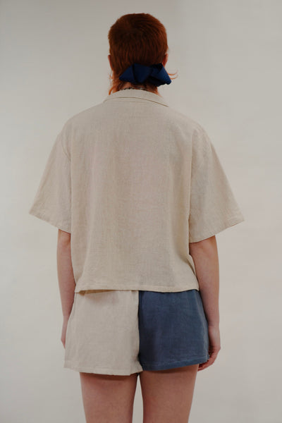 Baana Naturals Cropped Linen Shirt - Radical Giving