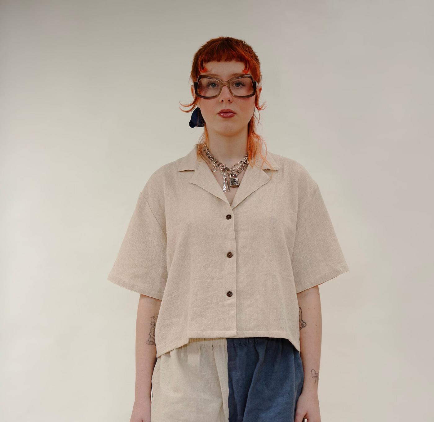 Baana Naturals Cropped Linen Shirt - Radical Giving