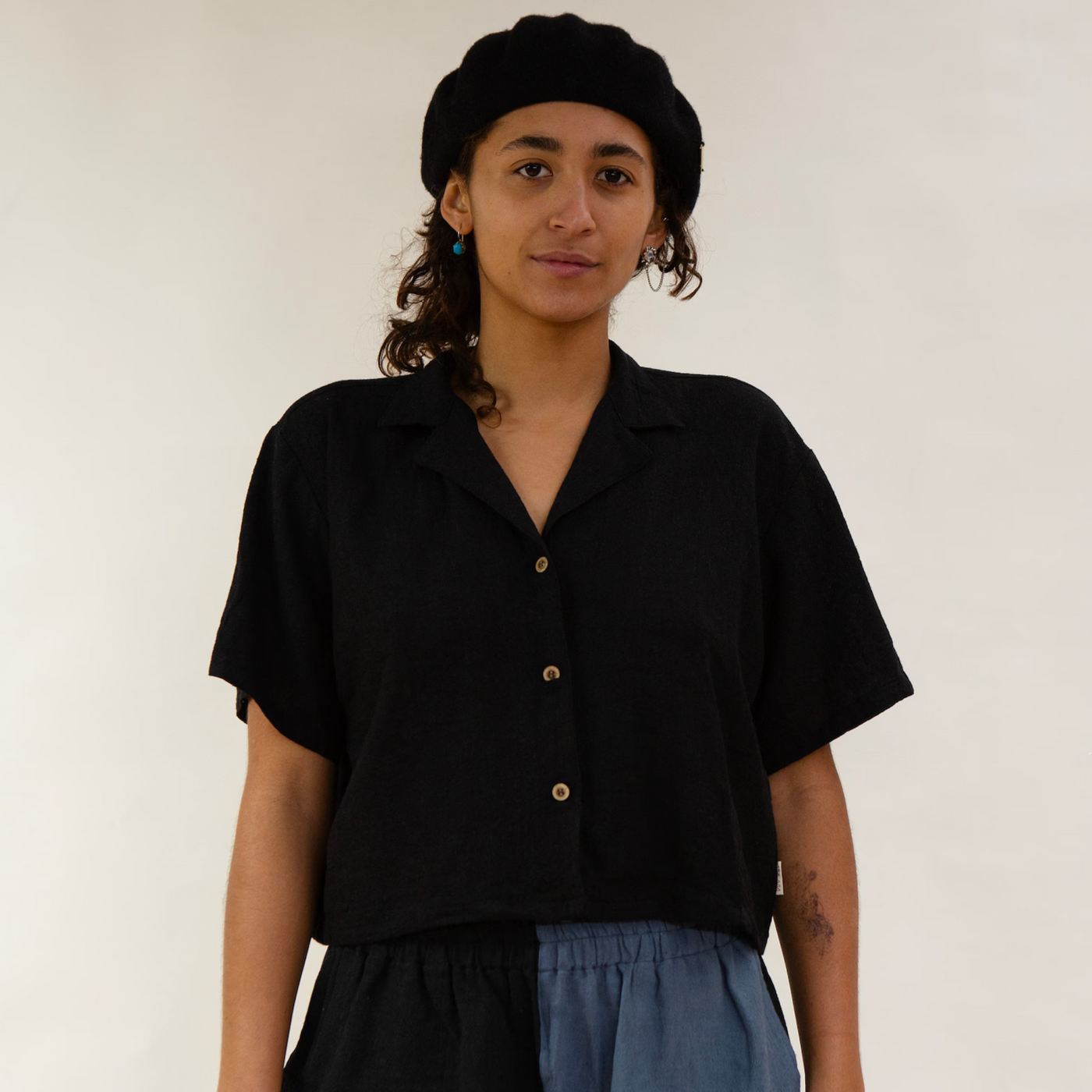 Baana Naturals Cropped Linen Shirt - Radical Giving