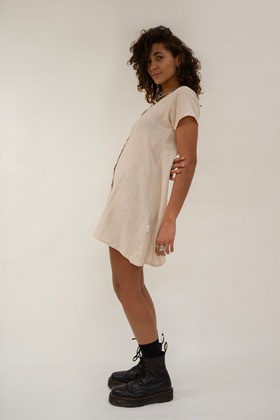 Baana Naturals Linen Button Dress - Radical Giving