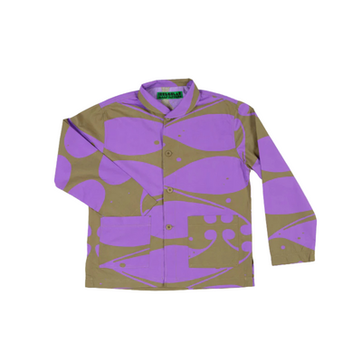 Irregular Sleep Pattern Sidewinder Pyjama Jacket in Olive