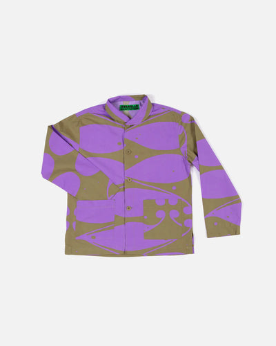 Irregular Sleep Pattern Sidewinder Pyjama Jacket in Olive