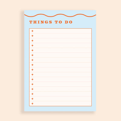 Lately Studio A6 Blue Wiggle Notepad - Radical Living