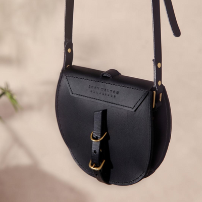 Lucy Welton Handmade Leather Small Satchel Black