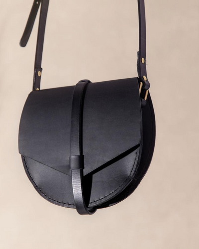 Lucy Welton Handmade Leather Small Satchel Black