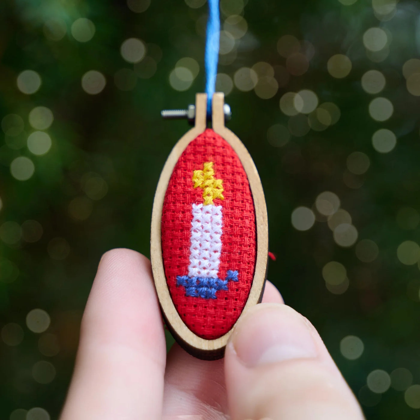 Marvling Bros LTD Make Your Own Christmas Bauble Joy, Peace, Love Cross Stitch Kit