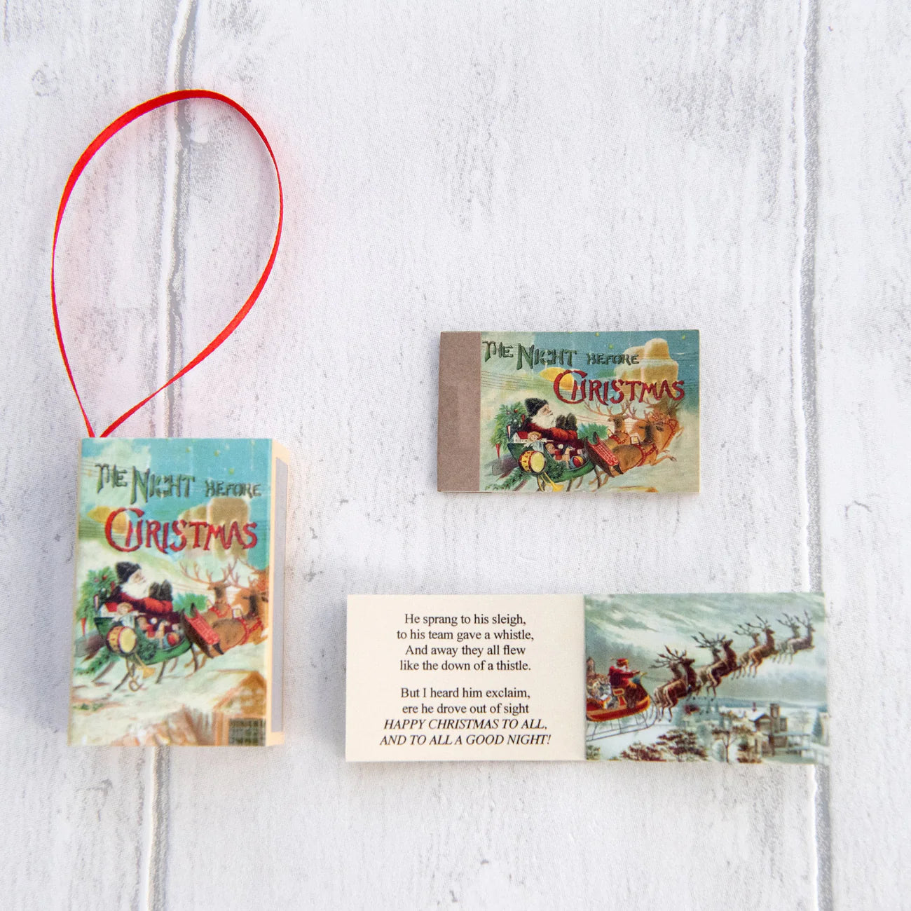 Marvling Bros LTD Tree Decoration 'Twas The Night Before Christmas' Victorian Poem