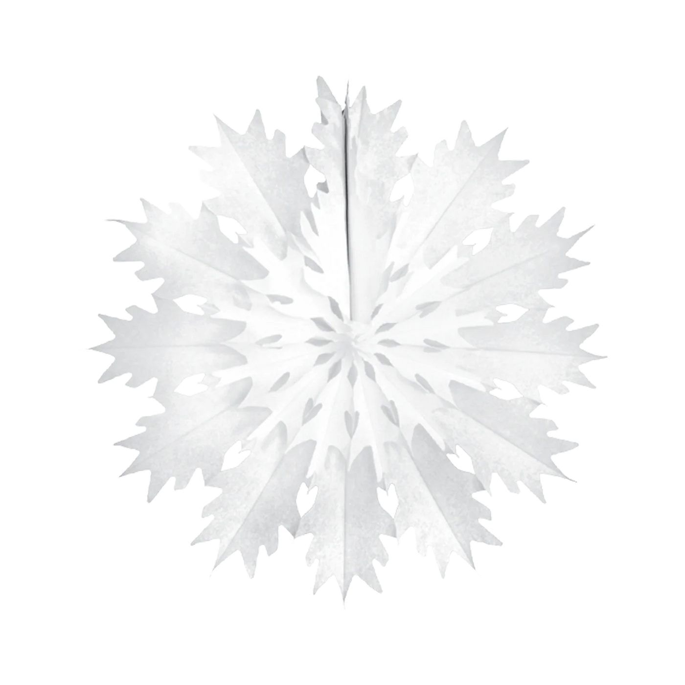 Paper Dreams Classic Snowflake Fan White