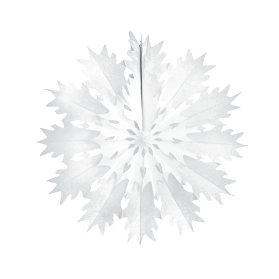 Paper Dreams Classic Snowflake Fan White