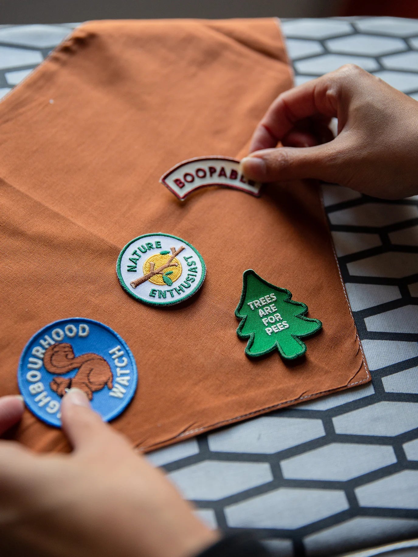 Scouts Honour Trees are For Pees Iron-on Patch for Dogs - Radical Living 