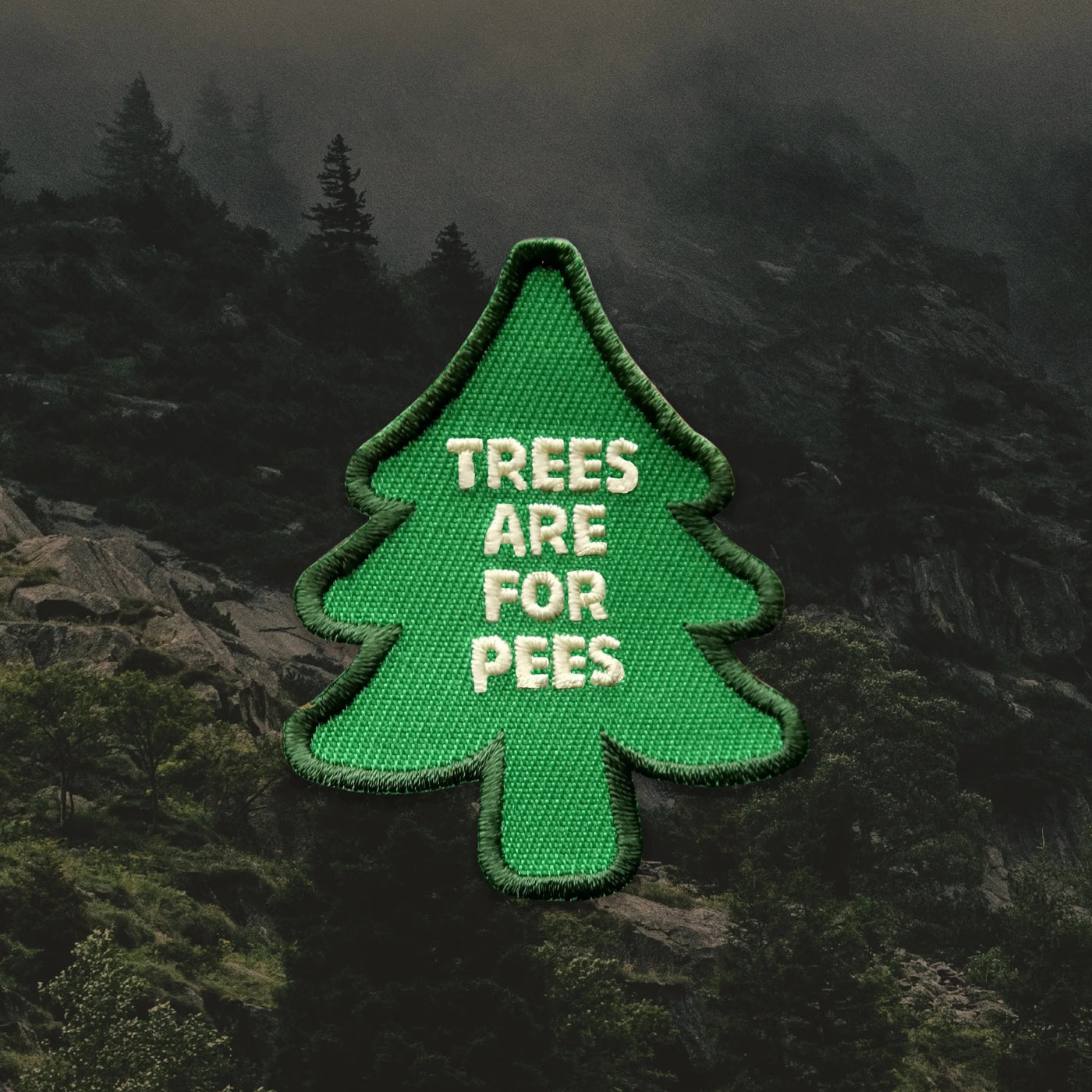 Scouts Honour Trees are For Pees Iron-on Patch for Dogs - Radical Living 