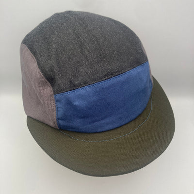 The Capalog Cornflower Blue & Spinach Panel Cap