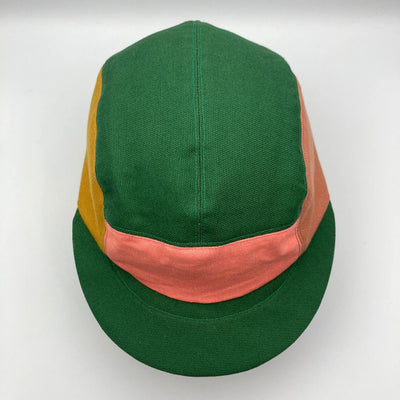 The Capalog Green, Flamingo, Mustard & Sandstone Panel Cap