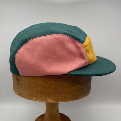 The Capalog Teal, Mustard, Rose & Madder Panel Cap