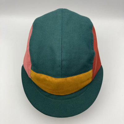 The Capalog Teal, Mustard, Rose & Madder Panel Cap