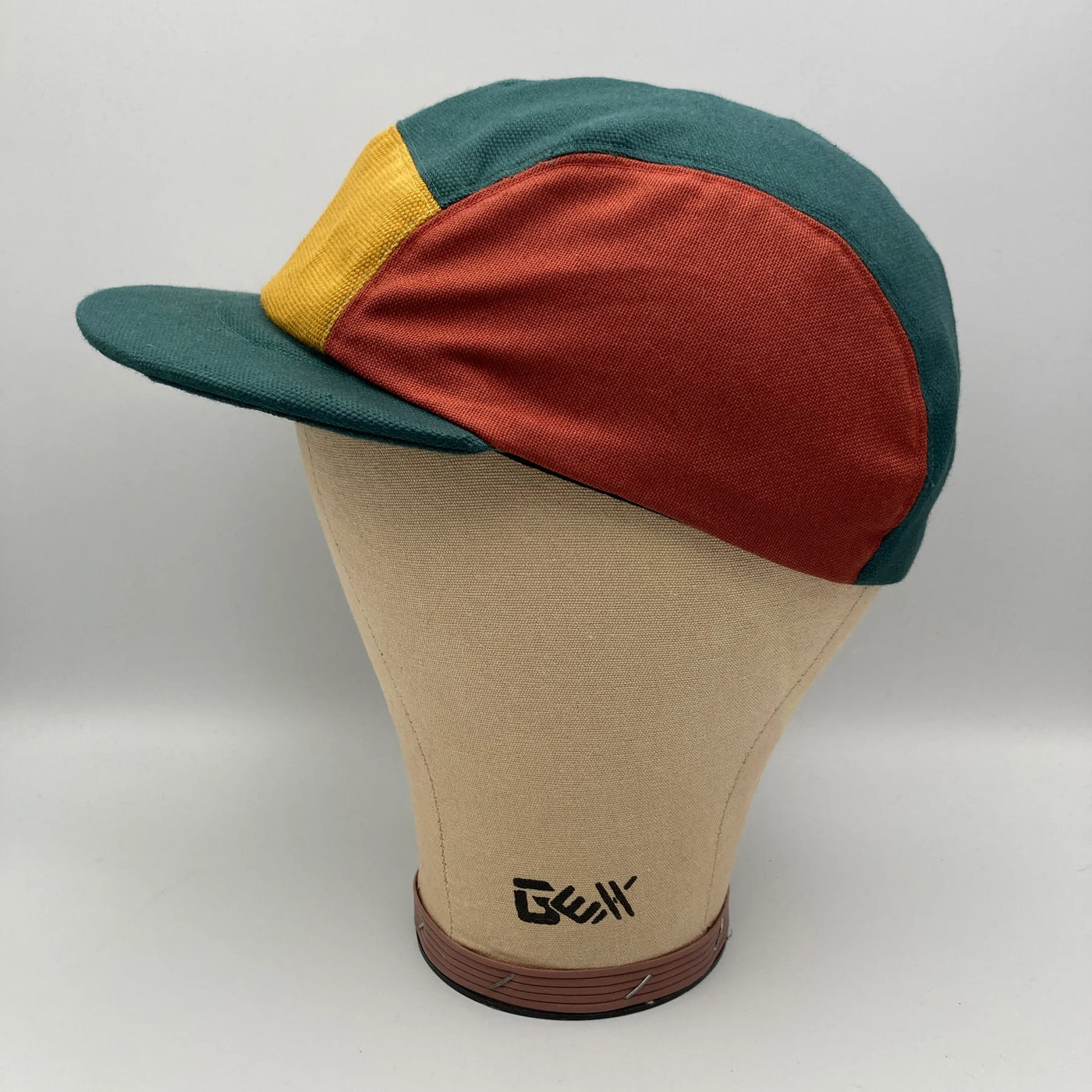 The Capalog Teal, Mustard, Rose & Madder Panel Cap