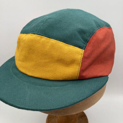 The Capalog Teal, Mustard, Rose & Madder Panel Cap