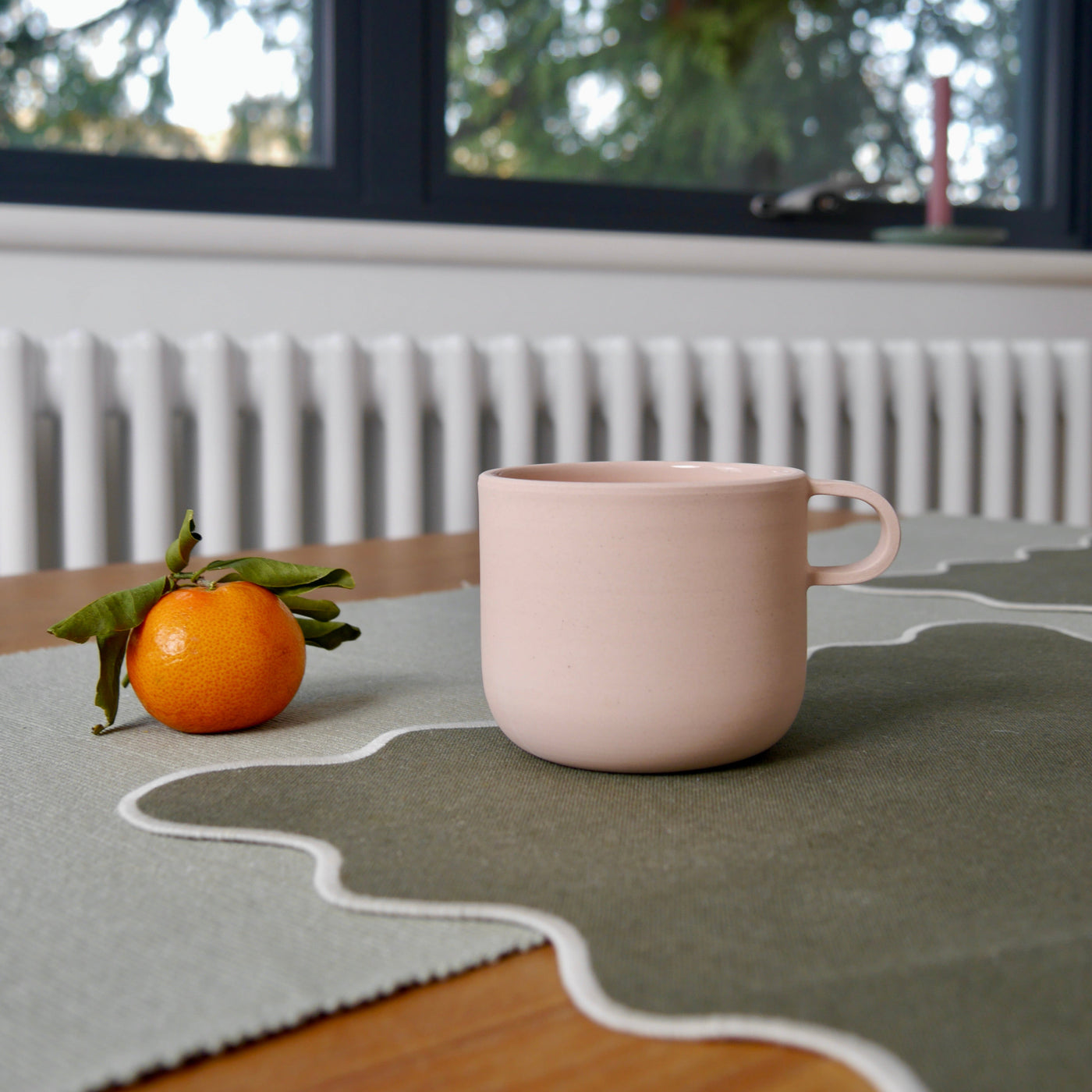 Throw to Fire Curved Mug Blush Pink - Radical Living