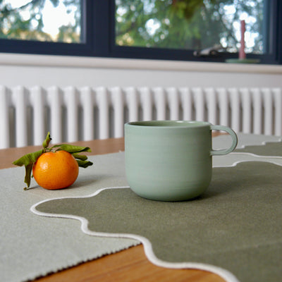 Throw to Fire Curved Mug Green - Radical Living