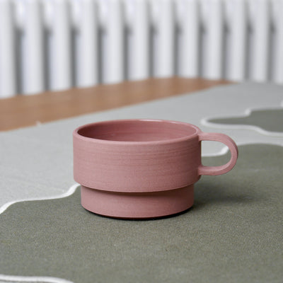Throw to Fire Short Angular Mug Damson - Radical Living