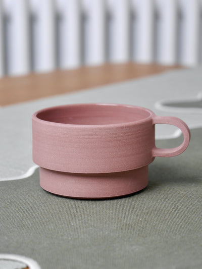 Throw to Fire Short Angular Mug Damson - Radical Living