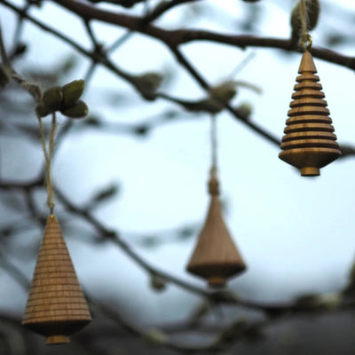Treow Wooden Christmas Tree Decorations - Radial Living