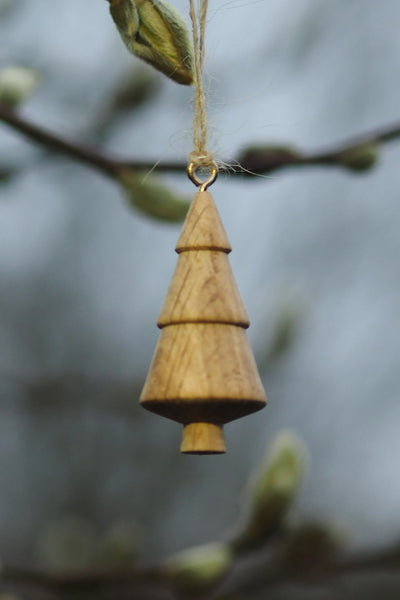 Treow Wooden Christmas Tree Decorations - Radial Living
