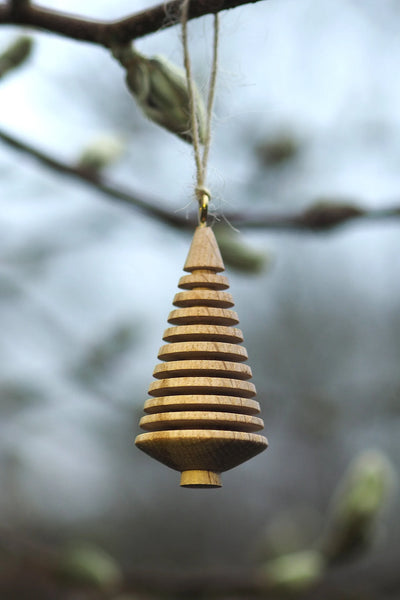 Treow Wooden Christmas Tree Decorations - Radial Living
