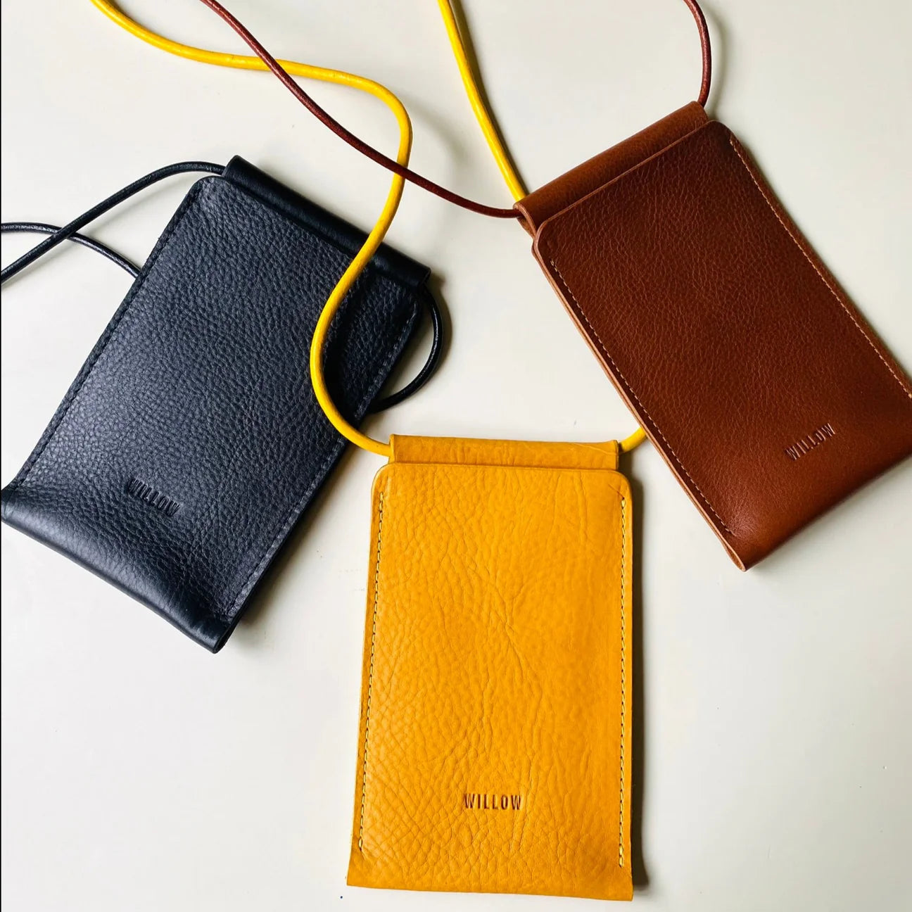 Willow Handmade Leather Phone Carrier