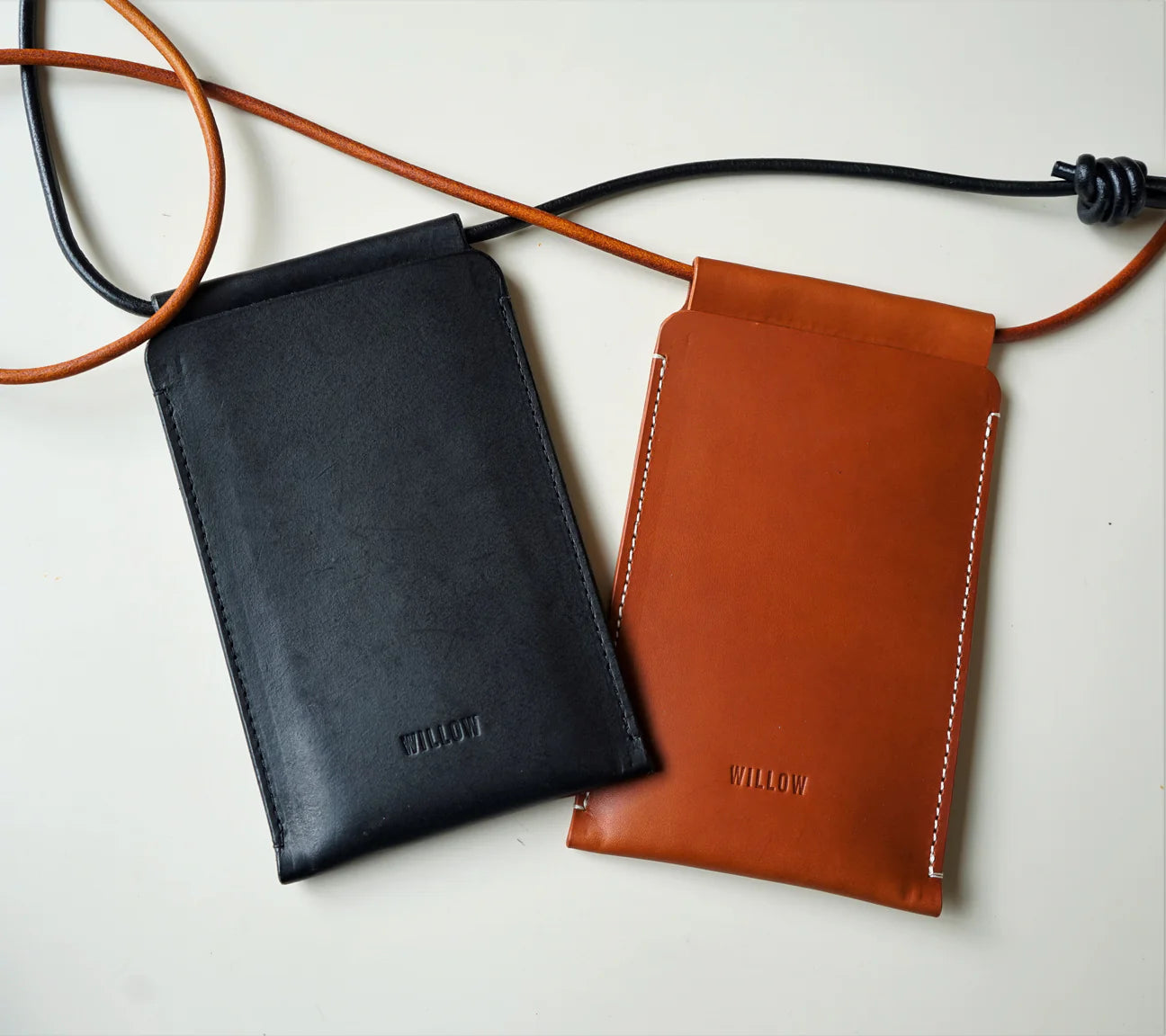 Willow Handmade Leather Phone Carrier