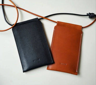 Willow Handmade Leather Phone Carrier