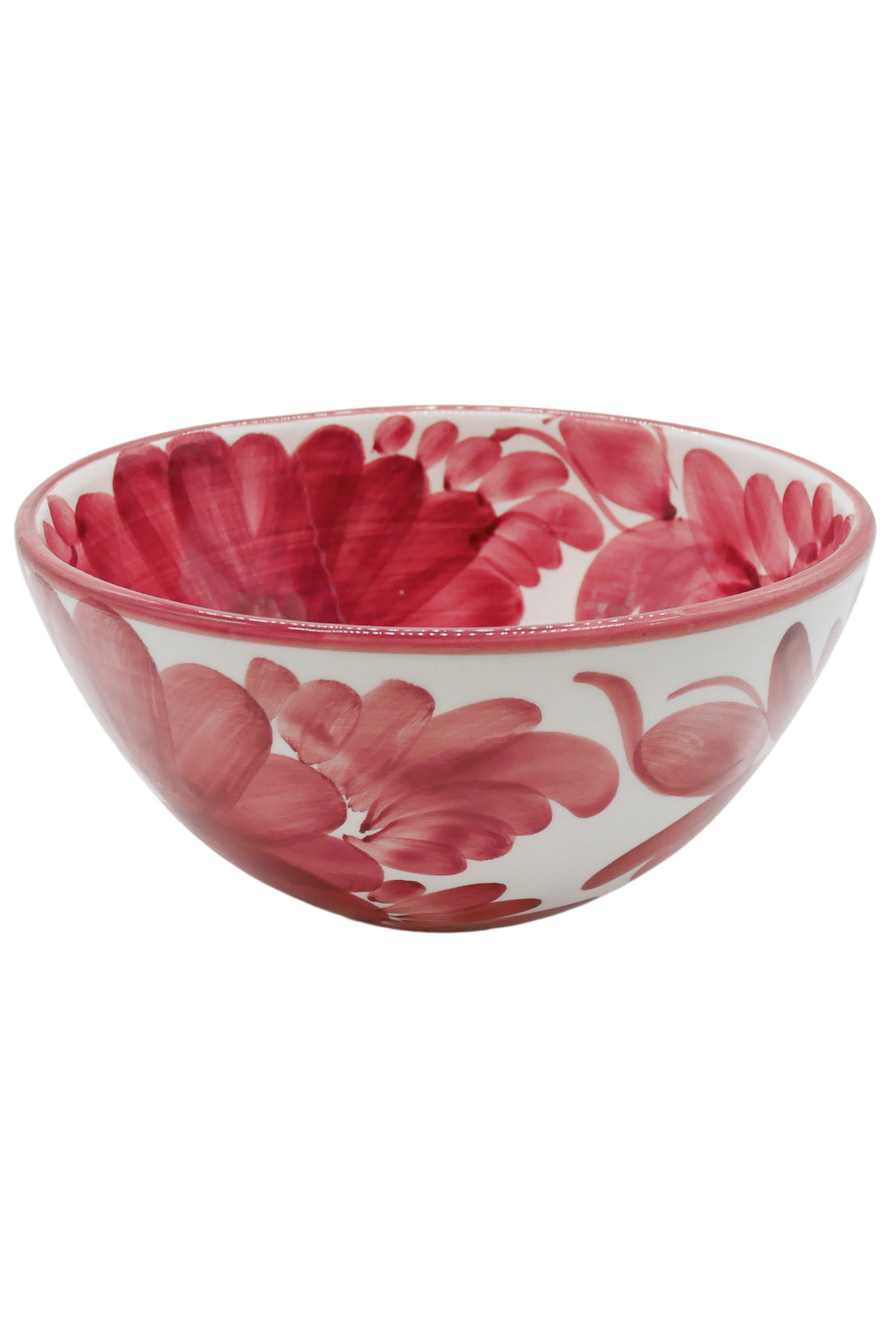 Woven Rosa  Hand-painted Florita Serving Bowl