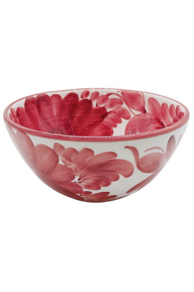 Woven Rosa  Hand-painted Florita Serving Bowl
